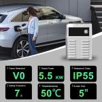 7KW DC Output Current Portable Fast Charger E-Mingze Electric Vehicle Charging