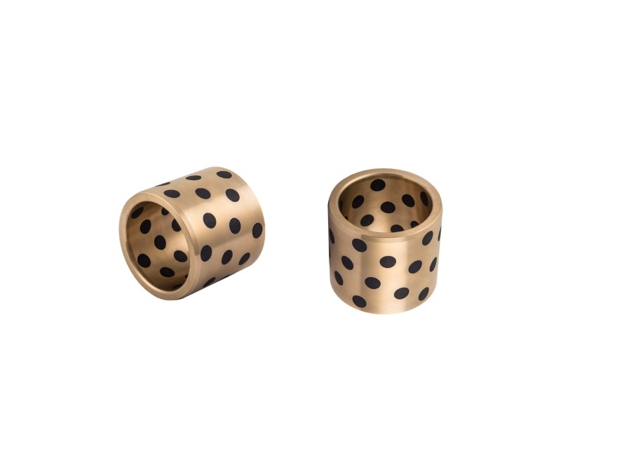 Self Lubricating Straight Bushing Graphite Bronze Bearing Good Chem Resistance for Construction OEM