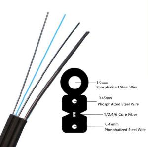 Wholesale Customized Outdoor FTTH Drop Cable G657A1 G657A2 Type Black Color from china suppliers
