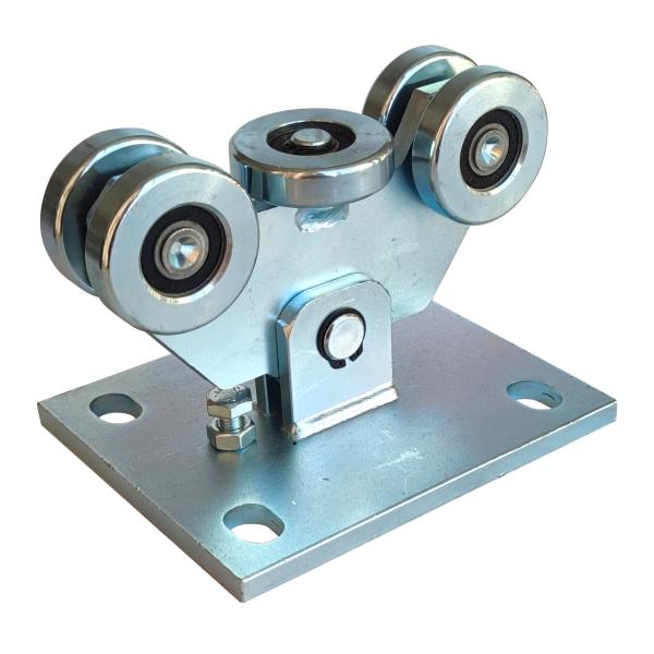 Iron Q235 Cantilever Gate Carriage Wheel Kit System Heavy Duty