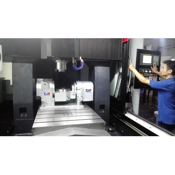 Pneumatic Brake 5 Axis CNC Machine Rotary Table Tjr Tilting Index