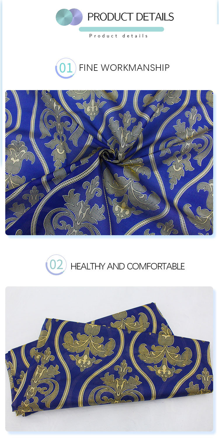 Soft Mattress Quilting Fabric By The Yard Spandex Polyester Print Textile Custom