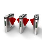 Airport Security Flap Barrier Turnstile Swing Gate Face Recognition Parking Qr