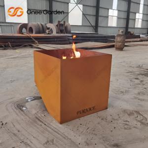Wholesale Patio Garden Outdoor Camping Corten Steel Rust Fire Pit Wood Burning 3mm Thick from china suppliers