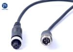 Rear View Camera Cable Of 4 Pin Female Connector Aviation Plug Extension Cord