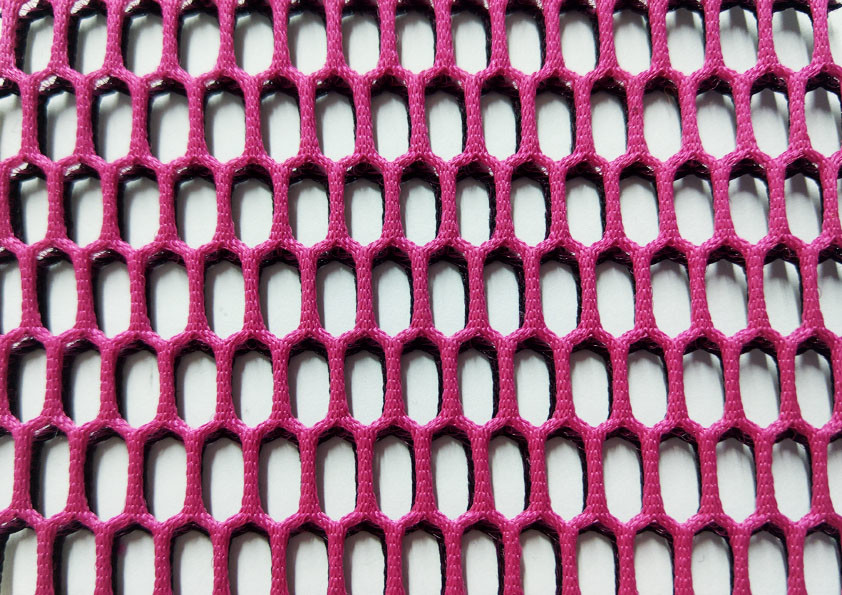 2 Color Knitted Air Mesh Material 100% Polyester Breathable Mesh Material