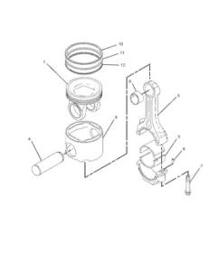 Wholesale 1979335 Pin As Engine 197-9335 Ring Rs3406E1 Ring Set Piston Cylinder Liner 34-0600 from china suppliers