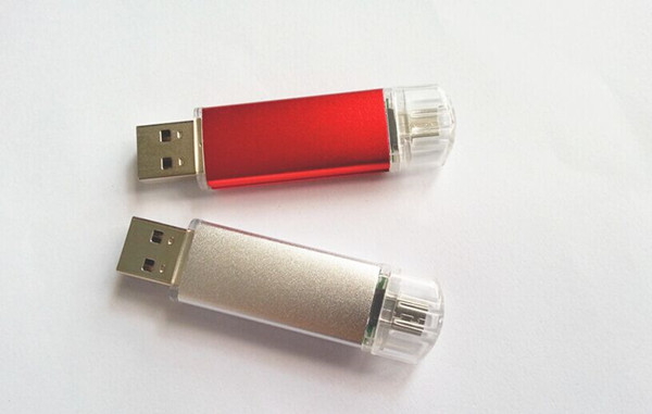 Red Rectangle Smartphone USB Flash Drive OTG 4GB Usb 2.0 Pen Drive