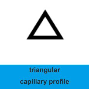 Wholesale Single Bore Triangular Quartz Microtube Customized Length from china suppliers