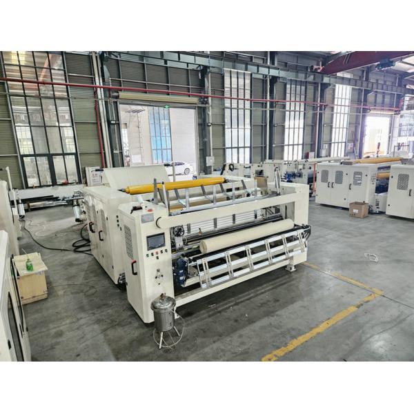 Newest double perforating blade toilet paper/maxi towel roll rewinding machine