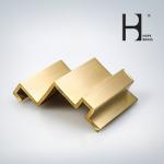 Slip Resistant C3605 Antique Brass Stair Handrail SGS Certification