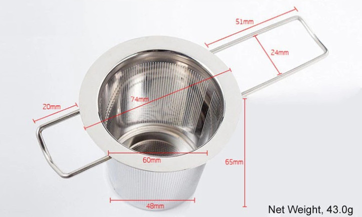 Tea Filtering Wire Mesh Filter Element Customized 304 Stainless Steel Etched Filter Tube
