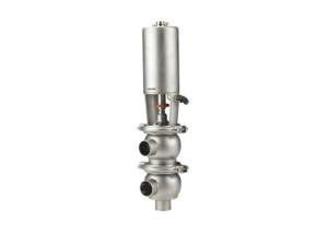 Wholesale EPDM / PTFE Diverter Stainless Steel Sanitary Valves 304 316L 3A Standard 360° Adjustable from china suppliers