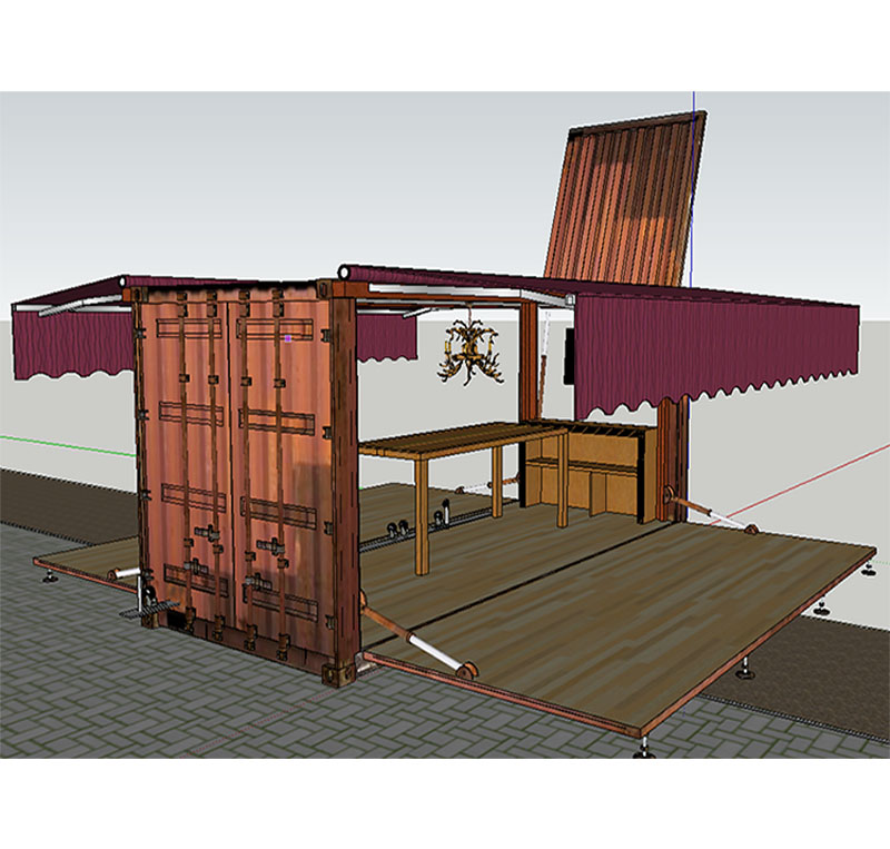 40GP Prefabricated Villa Modular Shipping Container House