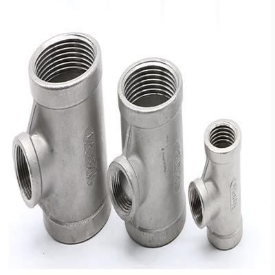 China Hot Threaded Fittings Reducing Unequal Tee Stainless steel Pipe Fittings