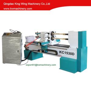 Wholesale KC1530D CNC Wood Lathe wood turning lathe produce 2 products per time from china suppliers