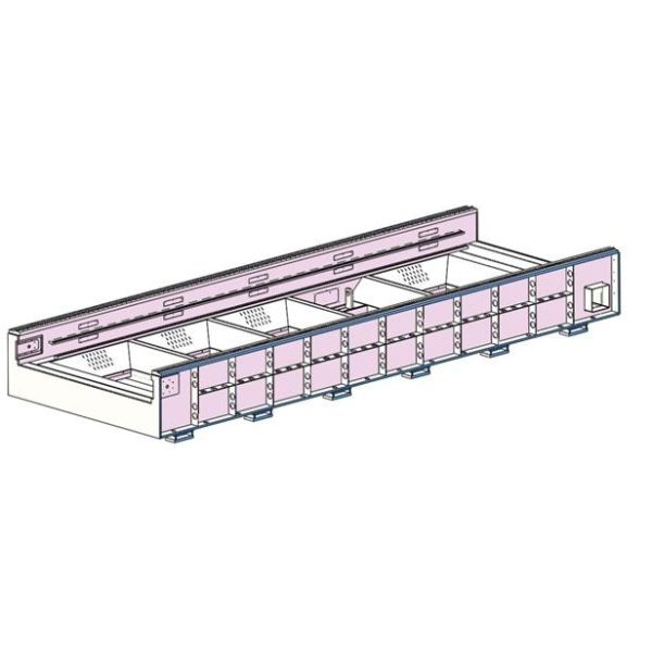 Exchange table type 3000W full cover laser cutting machine 6mx2m for carbon steel stainless steel cut