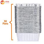 No 6A Recyclable Aluminum Foil Mini Loaf Pan 670ml Disposable Foil Tray Aluminum