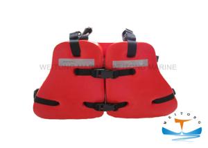 Wholesale Orange Work Life Jacket , Marine Safety Vest PVC Plastic Polymer Coating Three Pieces from china suppliers