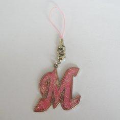 New Fashion Zinc alloy / Soft PVC cell phone strap charm with key rings