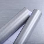 PVC Silver Metallic Wallpaper Peel And Stick Stainless Steel Contact Paper For