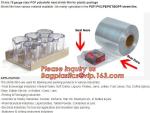 Printed POF crosslink shrink film shrink wrap film,Central Fold POF Shrink Wrap