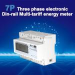 Three Phase Din Rail Small Power Meter Digital Electric Meter