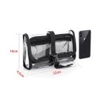 Multifunctional Transparent PVC Cosmetic Toiletry Bag For Travel / Daily Use