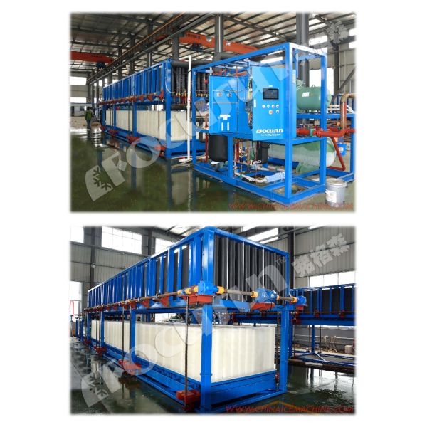 25 Tons Industrial Block Ice Making Equipment with R507 Refrigerant and Danfoss Valve