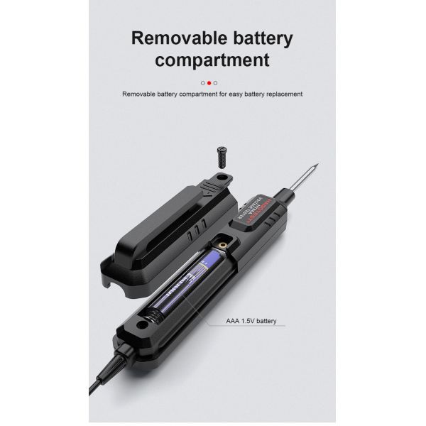 HT86A Car Voltage Detector Pen Non Contact Voltage Tester Continuity Resistance Ohm Meter Car Fault Circuit Test Pencil