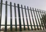 Powder Coating Metal Palisade Fencing , Palisade Security Fence Rodent Proof