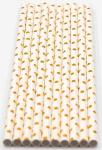 Multi Layered Assorted Paper Straws Sturdy Thick For Weddings Birthdays