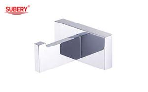 Wholesale Brass robe hook bathroom high quality chrome color OEM nobel brass base brass mounting installation piece from china suppliers