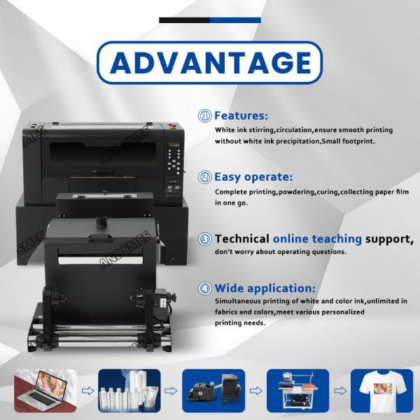 140KG DTF Printer Double Head XP600 Powder Shaker Oven Direct to PET Film Inkjet