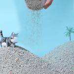 Customized Crushed Ore Cat Litter Dust Free Clumping Cat Litter