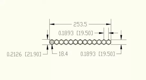Cylindrical ABS 18650 Battery Holder 2 Cell 6P 10P 13P Size Black Color