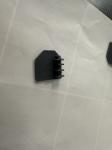 Safety Invisible Grilles Aluminum Track End Cap