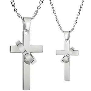 Wholesale New Fashion Tagor Jewelry 316L Stainless Steel couple Pendant Necklace TYGN323 from china suppliers