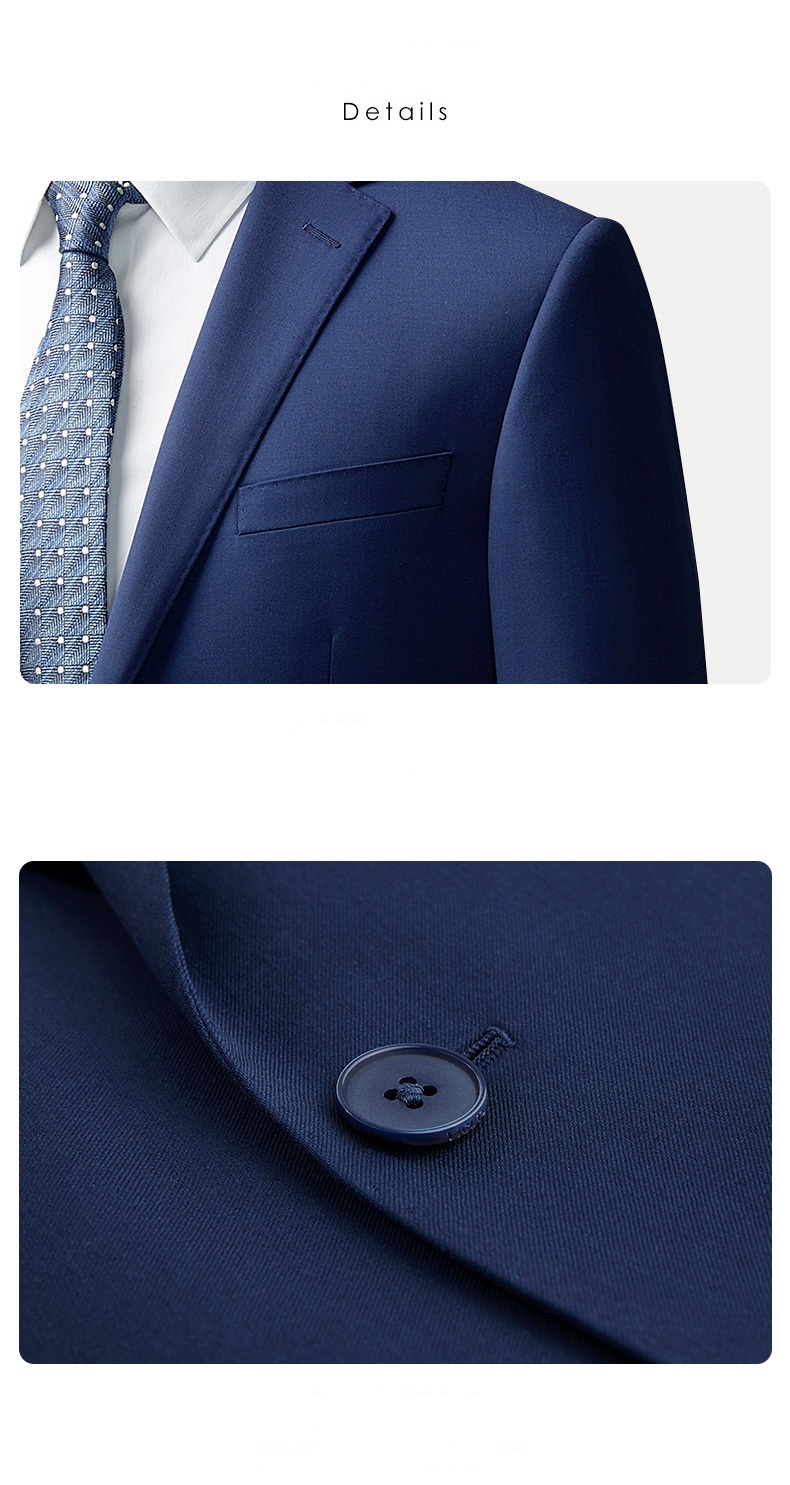 Support 7 Days Sample Order Lead Time Double Breasted Closure Men's Business Suits