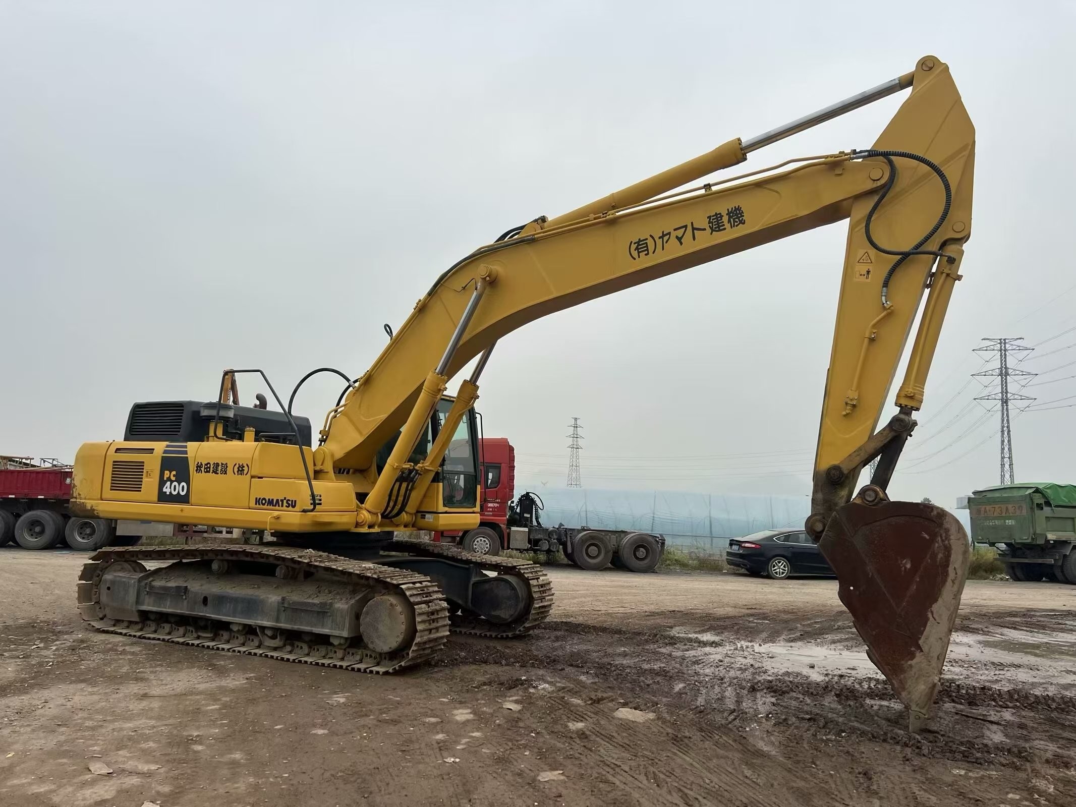 Large Used Excavator Komatsu PC 400-8R Diesel Digging Machine 40 Tons Machinery