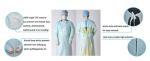 Yellow 35-60g Polyethylene Disposable Isolation Gowns 110cmx193cm Gowns With