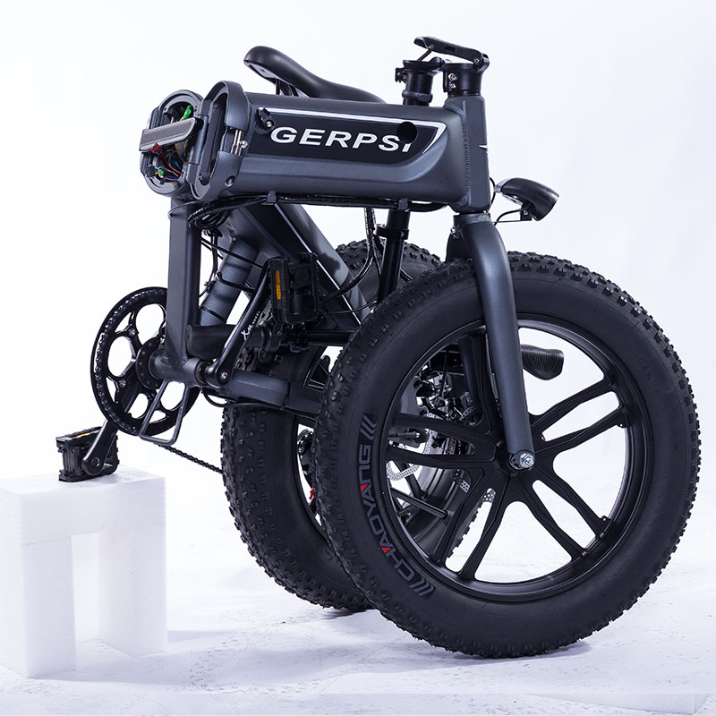 20 Inch 350W Electric Folding Fat Bike CE Certificate Waterproof In Rain