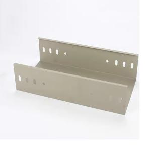 Wholesale Custom Steel Trough Type Cable Tray Adjustable Height Silver Finish Wall Mounted from china suppliers
