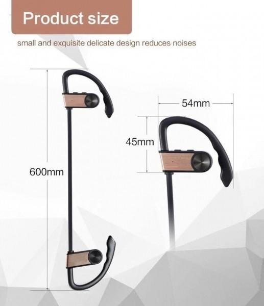 Earhook style IPXX waterproof Wireless Stereo Sport Earphone Headphone for