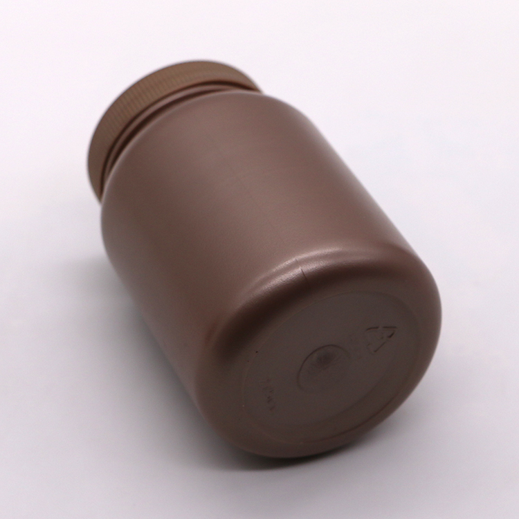 Medicine Storage Box for Solid Tablet Capsule Supplement Holder in 275mL PE Round Shape