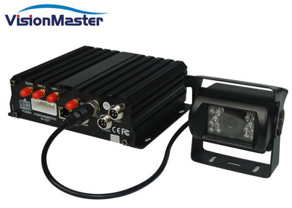 Quality Double SD Card CCTV DVR Recorder , 720P 8 Channel Vehicle DVR With Camera for sale