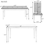 Tomile Modern 6 Piece Dining Set / Kitchen Dinette Sets High End