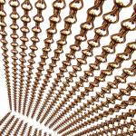 SGS / CE Anodised Aluminium Chain Fly Screen / Door Screen Chain Curtain