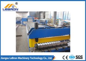 Wholesale Blue Color Corrugated Sheet Roll Forming Machine / Corrugated Roof Roll Forming Machine from china suppliers