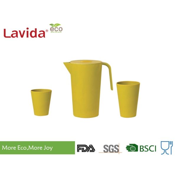 Biodegradable Bamboo Fiber Dinnerware , Non - Flammable Bamboo Fibre Dinner Set